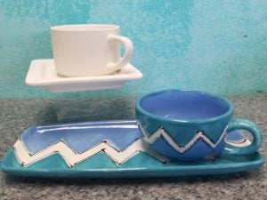 soup and sandwich set plate and mug