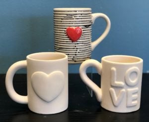 heart mugs for sweet drinks